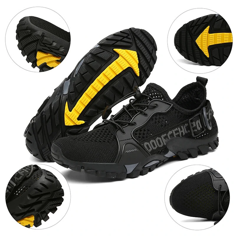 (image for) TENGOO Summer Water Wading Shoes Unisex Outdoor Athletic Breathable Non-slip Hiking Shoes for Outdoors Fun